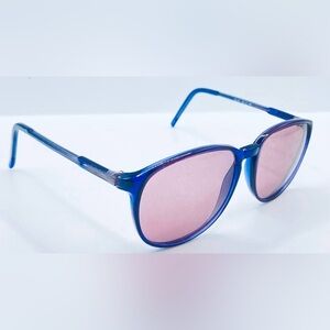 Vintage Vista Purple Translucent Oval Sunglasses Frames Only